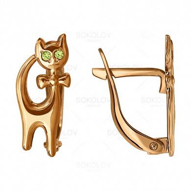 Серьги кошка